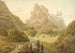 Vue of the Alp Rosenlaui with view of the Wellhorn and Wetterhorn - Gabriel Lory the Younger — artwork view