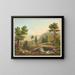View of a Shepherds' Scene in the Jura - Gabriel Lory the Younger — framed artwork on a wall