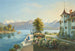 Vue du lac de Thoune avec les Alpes bernoises et le château de Schadau - Gabriel Lory le Jeune — artwork view