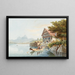 Auberge de Treib between Bekenried and Brunnen on Lake of the Four Cantons - Gabriel Lory the Younger — framed artwork on a wall