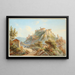 Château de Bardi, Parme - Gabriel Lory le Jeune — framed artwork on a wall
