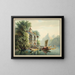 The Chapel of William Tell on Lake of the Four Cantons - Gabriel Lory the Younger — framed artwork on a wall