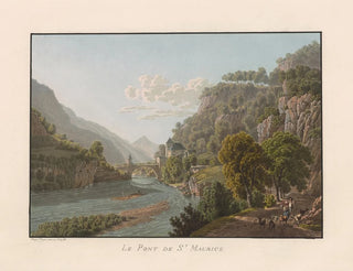 The Saint-Maurice Bridge - Gabriel Lory the Younger — artwork view