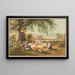 The picnic, costumes of Lucerne - Gabriel Lory the Younger — framed artwork on a wall