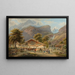 The Return of the Mountain Pasture - Gabriel Lory the Younger — framed artwork on a wall