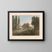 Les Eaux d'Amphion près d'Évian - Gabriel Lory le Jeune — framed artwork on a wall