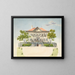 Maison patricienne fribourgeoise - Gabriel Lory le Jeune — framed artwork on a wall