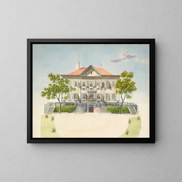 Maison patricienne fribourgeoise - Gabriel Lory le Jeune — framed artwork on a wall