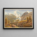 Mont Rose - Gabriel Lory the Younger — framed artwork on a wall