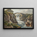 Pont sur l'Aar au passage du Grimsel - Gabriel Lory le Jeune — framed artwork on a wall