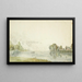 Study of Bern at Schwellenmätteli - Gabriel Lory the Younger — framed artwork on a wall