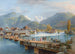 Unterseen with a view of the Jungfrau - Gabriel Lory the Younger — artwork view