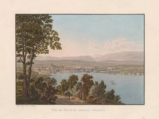 View of Geneva from Cologny - Gabriel Lory the Younger — artwork view