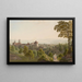 View of Lausanne and the Western End of Lake Geneva - Gabriel Lory the Younger — framed artwork on a wall