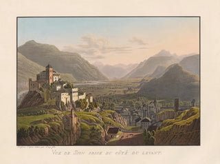 Vue de Sion prise du côté du levant - Gabriel Lory le Jeune — artwork view
