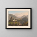 Vue de Sion prise du côté du levant - Gabriel Lory le Jeune — framed artwork on a wall