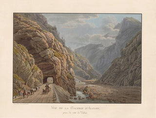 View of the Algaby gallery taken from the Valais side - Gabriel Lory the Younger — artwork view