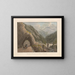 View of the gallery and the bridge of Ganther - Gabriel Lory the Younger — framed artwork on a wall