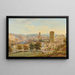 Vue de la Ville de Fribourg - Gabriel Lory le Jeune — framed artwork on a wall