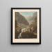 View of the new road near the Grand Gallery - Gabriel Lory the Younger — framed artwork on a wall