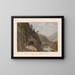 View of the Entrance to the Last Gallery Drawn on the Simplon Side - Gabriel Lory the Younger — framed artwork on a wall