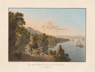 View of the shores of Lake Geneva near Saint-Gingolph - Gabriel Lory the Younger — artwork view