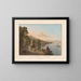 View of the shores of Lake Geneva near Saint-Gingolph - Gabriel Lory the Younger — framed artwork on a wall
