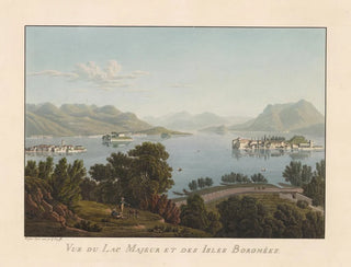 View of Lake Maggiore and the Borromean Islands - Gabriel Lory the Younger — artwork view