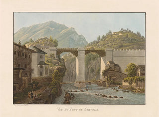 View of the Crevola Bridge - Gabriel Lory the Younger — artwork view
