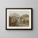 View of the Crevola Bridge - Gabriel Lory the Younger — framed artwork on a wall