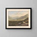Vue du pont de Crevola et de la vallée de Domo Dossola - Gabriel Lory le Jeune — framed artwork on a wall