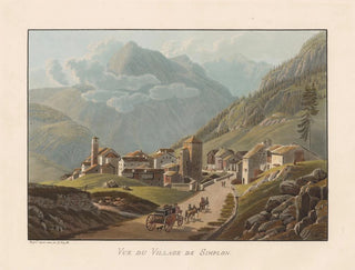 View of the Simplon Village - Gabriel Lory the Younger — artwork view