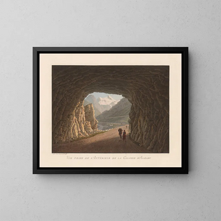 View of the Interior of the Algaby Gallery - Gabriel Lory the Younger — framed artwork on a wall
