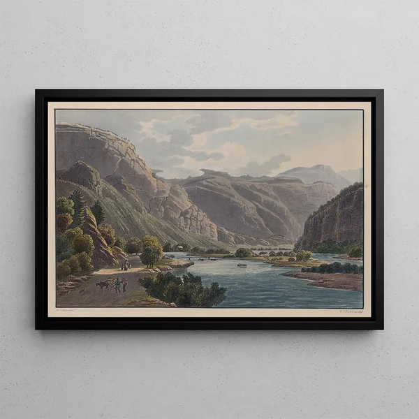 Vallée de Maglan - Gabriel Lory l'Ancien — framed artwork on a wall