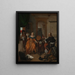 A musical celebration - Gabriel Metsu — framed artwork on a wall
