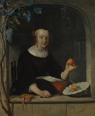 Gabriel Metsu - A Woman Seated at a Window.webp