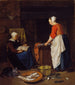 An Old Woman Sleeping - Gabriel Metsu — artwork view