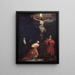 Crucifixion - Gabriel Metsu — framed artwork on a wall