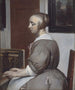 Woman with Virginal - Gabriel Metsu — artwork view