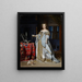 Portrait of Lucia Wijbrants - Gabriel Metsu — framed artwork on a wall