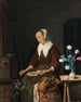 The little breakfast of cats - Gabriel Metsu — artwork view