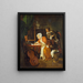 L'auteur de la lettre surpris - Gabriel Metsu — framed artwork on a wall