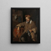 The Old Drinker - Gabriel Metsu — framed artwork on a wall