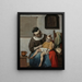 L'enfant malade - Gabriel Metsu — framed artwork on a wall