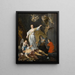 The Triumph of Justice - Gabriel Metsu — framed artwork on a wall
