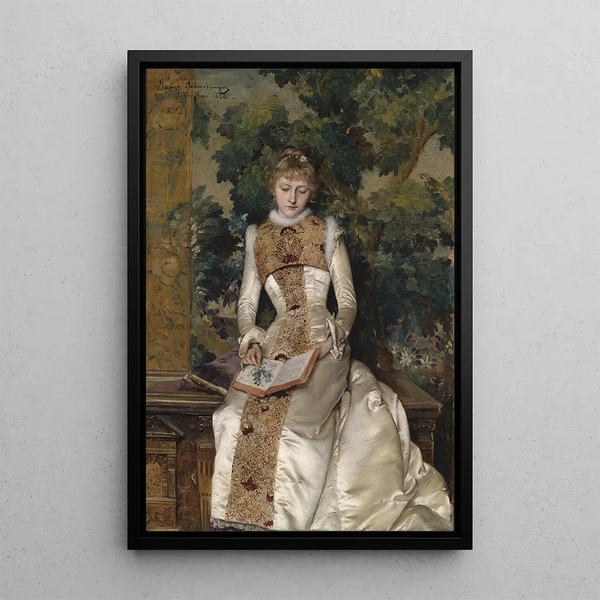 The Forget-me-not - Gabriel Schachinger — framed artwork on a wall