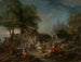 La danse de campagne - Gabriel de Saint-Aubin — artwork view