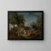 La danse de campagne - Gabriel de Saint-Aubin — framed artwork on a wall