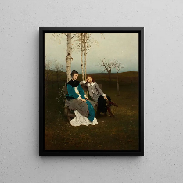 Adagio - Gabriel von Max — framed artwork on a wall