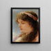 Reverie - Gabriel von Max — framed artwork on a wall
